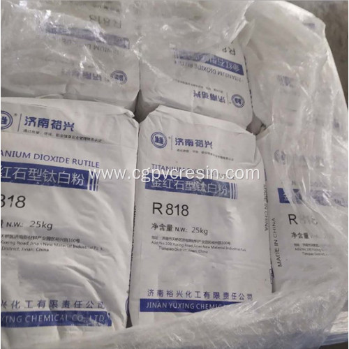 Rutile Titanium Dioxide Tio2 Yuxing R818